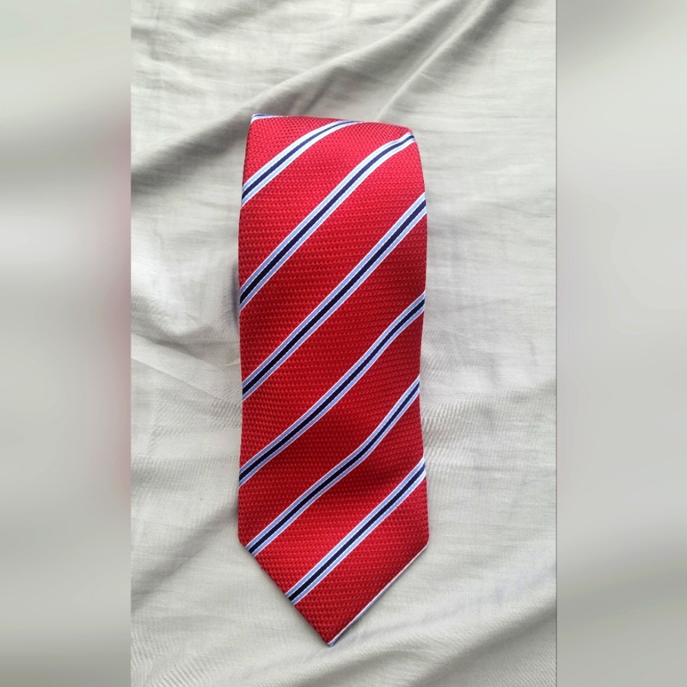 Mens Tasso Elba Striped Necktie tie